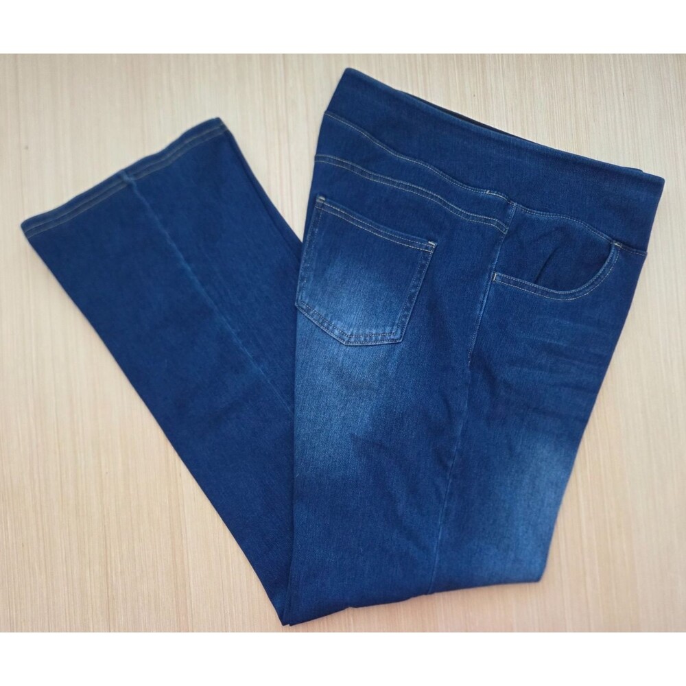 Halara Women's XL Flex High Waisted Bootcut Jeans Washed Pockets Pull-On Stretch